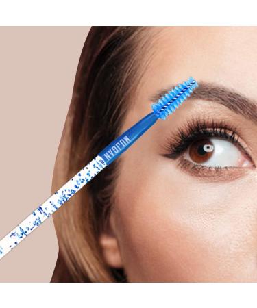 MUJGAN 12 Pieces Duo Eyebrow Brush Angled Eye Brow Brush and Spoolie Brush Mini Eyelash Brush for Tinting Angled Eyebrow Fit for Gel and Cream - Buy Online on GoSupps.com