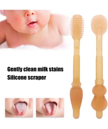 Silicone Baby Toothbrush Set - Finger Toothbrush for Infants & Toddlers Gentle Tongue Cleaner - Buy Online on GoSupps.com