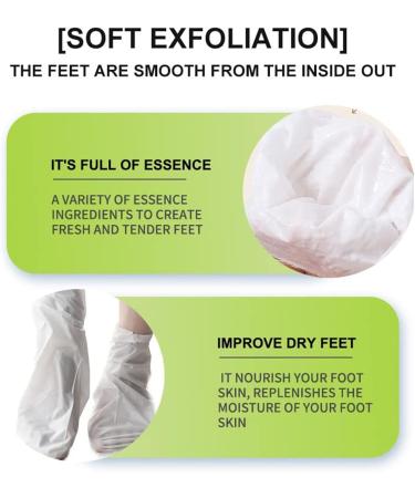 Moisturizing Foot Mask - 5 Pairs Exfoliating Peeling Socks for Dry Cracked Feet - Foot Spa Treatment for Men & Women - Buy Online on GoSupps.com