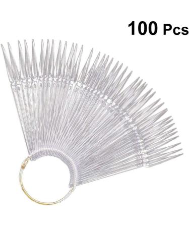 Lurrose Nail Display Card - 100PCS Nail Tip Palette Board & Color Display Plastic Polish Board for Perfect Nail Art Showcase - Buy Online on GoSupps.com