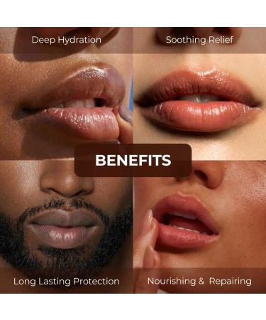 RaGaNaturals Natural Chocolate Lip Balm - Original Beeswax Shea Butter Jojoba Oil Vitamin E - All Day Hydration for Dry & Cracked Lips - Stocking Stuffers & Christmas Gift -Handmade in USA (4 Pack) - Buy Online on GoSupps.com