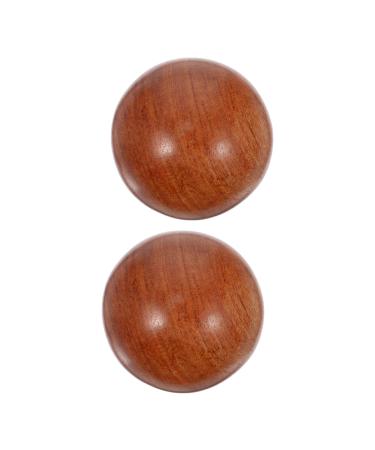 Sosoport 2 piece of health ball handball handball wood massage balls deep tissue massage balls muscle massage device massage balls wood gifts sports stress balls adults red rosewood ball