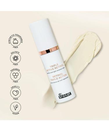Dr. Brandt Bright This Way Triple Active Retinol - Gentle Overnight Cream for Wrinkles Brightening & Moisturizing - 1 oz/30g - International Shipping Available - Buy Online on GoSupps.com