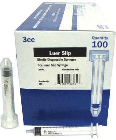 Syringe 3cc Without Needle (Ideal) 100 Box LL