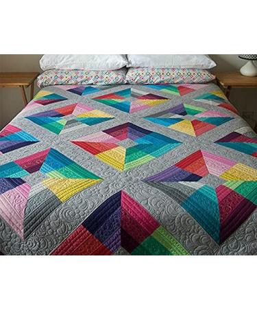 50pcs 8 x 8 inches Multicolor Cotton Fabric Bundle Squares for