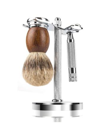 CHARMMAN Safety Razor and Shaving Brush Stand | Extra Wide Openings | Wider Base | Manly Look | 31mm Brush Opening - Buy Online on GoSupps.com