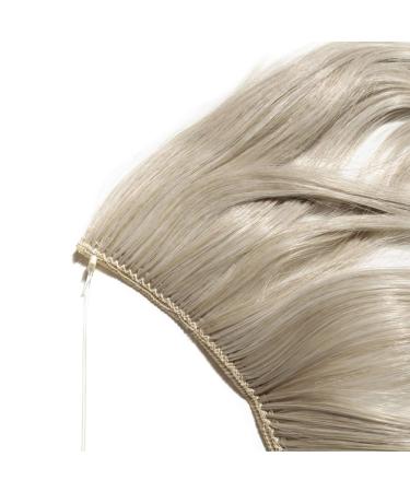 Shop Silk-Co Hair Extensions | Adjustable Synthetic Extensions with Rubber Band | 50cm Blond Mix Silver Gray | Invisible Cord & Corrugated Design for Women - Buy Online on GoSupps.com