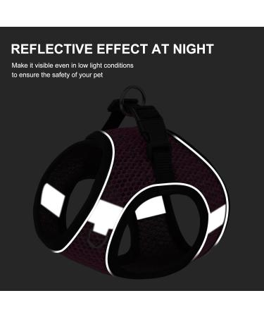 Ankilo Upgraded Harness with Leash Set Escape Proof Dog Vest Harnesses Vest Harnesses with Soft Mesh and Reflective Bands No Pull Small Dog Harness for Cats and Small Dogs (Rose-red S) - Buy Online on GoSupps.com