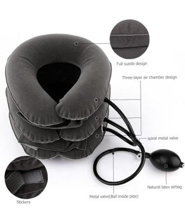 Tosssper Neck Traction Device & Inflatable Cervical Collar - Pain Relief & Support for Head & Neck Health - Buy Online on GoSupps.com
