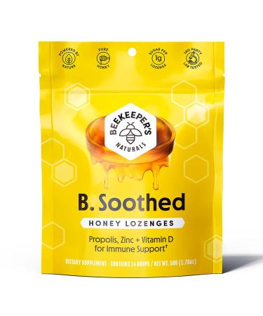 Beekeeper's Naturals B. Soothed Honey Lozenges 14 Drops 1.76 oz (50 g)
