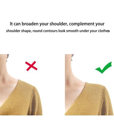 2 Pcs Soft Non-Slip Shoulder Pads Reusable Natural Breathable Shoulder Augmentation Pads for Suits T-Shirts Jackets Blazers - Buy Online on GoSupps.com