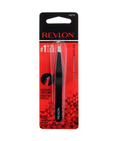 Revlon Expert Tweezer, Slant Tip (Pack of 3) 1 Count (Pack of 3)