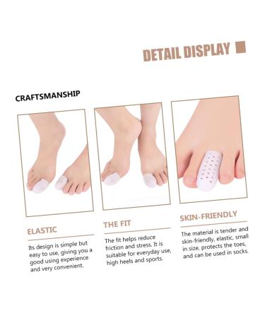 Healifty Toe Protector Cap 6 Pairs - Anti-friction Silicone Sleeves for Hallux Valgus - Toe Guards for Costume Accessories - Buy Online on GoSupps.com