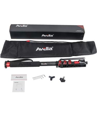 Avella A324D Aluminum 67 Inch Camera Monopod - Professional Telescopic Video Monopod with Tripod Base for DSLR Cameras - Buy Online on GoSupps.com