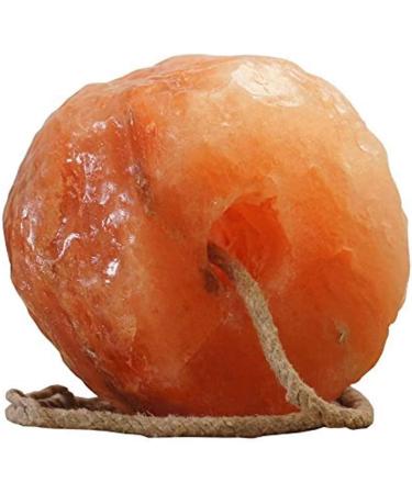 Horses Lick Natural Pink Salt Natural shape salt with strong hanging Rope | Suitable for all Animals | 1-2KG - Buy Online on GoSupps.com