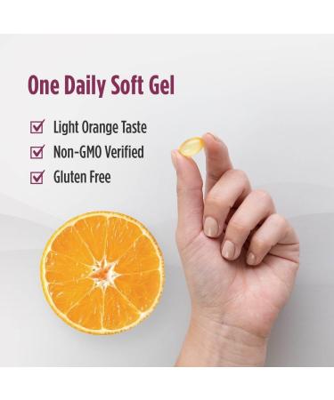 Nordic Naturals Vitamin D3 + K2 Orange Taste - 60 Soft Gels - Synergistic Support for Bones Immune Function & Calcium Balance - Non-GMO - 60 Servings 1 Count (Pack of 60) - Buy Online on GoSupps.com