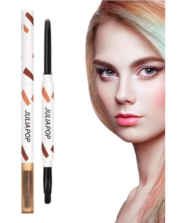 Eyeshadow Stick | Cream Gel Texture Multicolors Eyeliner Makeup with Brush - Long Lasting Eye Liner Quick Drying Makeup Supplies for Daily Use Pochy Smoke Pink - Buy Online on GoSupps.com