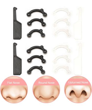 Buy VANANA 6 Pairs Nose Lifting Shaper Inserts - Soft Silicone No Pain Nose Up Corrector Tool (Black & White) - Comfortable & Easy to Use - International Shipping Available - Buy Online on GoSupps.com
