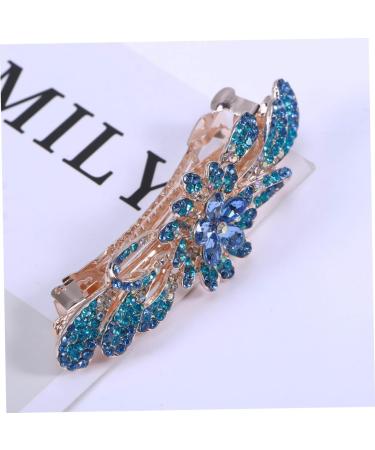 FRCOLOR Rhinestone Hair Clips 1pc Hair Barrettes Hair Clip Rhinestone Bobby Pins Hair Pin Rhinestone Hair Barrette Hair up Spring Clip Bride Spring Hair Clips - Buy Online on GoSupps.com