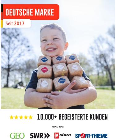 Stakk | Outdoor Litter Game for All Ages | Modern Boccia Boules | Exciting Garden & Beach Fun | Made in Germany - Buy Online on GoSupps.com