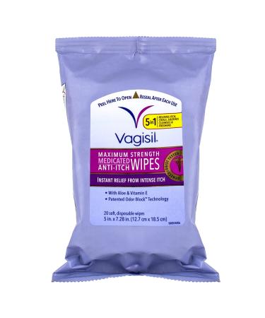 Vagisil Med Wipes Size 20ct