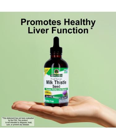 Nature's Answer Milk Thistle Extract - Alcohol Free Non GMO Liver Support Supplement for Everyone - Liver Detox Made in USA (4 Ounce) - Buy Online on GoSupps.com