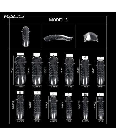 KADS 120PCS Clear Full Cover Dual Nail System Form for Extension - Model 3 - Buy Online on GoSupps.com