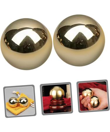 Buy Gatuida Brass Gymnastics Balls 4-Piece Fitness & Hand Training Set | Copper Baoding Roller Massagers - Buy Online on GoSupps.com