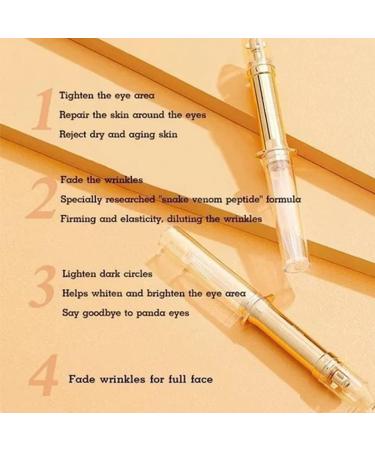 LOVOERNO Snake Venom Peptide Anti-Wrinkle Eye Cream Duo - Reduce Eye Bags, Dark Circles, and Wrinkles - Buy Online on GoSupps.com