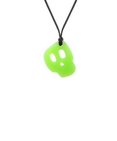 Chewent Skull trailer - lights up in the dark structured & smooth discreet chewing and sensory necklace |Sea for SPD autism ADHD |For light to medium -sized horses |Reduction of anxiety & improvement of concentration.Spook