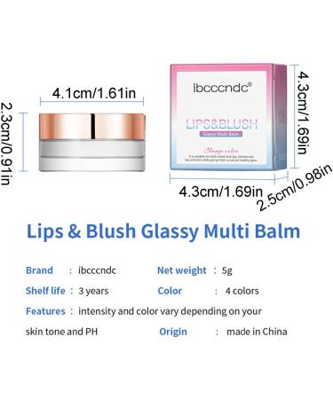 PH Blush - Color Changing Blushes Lip Gloss Glitter | 0.17 Oz Clear Liquid Blushes Gel for Cheeks and Lips Natural Moisturizing Lip Makeup Renywosi - Buy Online on GoSupps.com