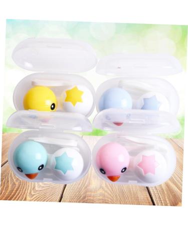 Shop Solustre 8 STK Contact Lens Container Case - Duck Colored Lens Holders for Safe Storage - Ideal for International Shipping - Buy Online on GoSupps.com