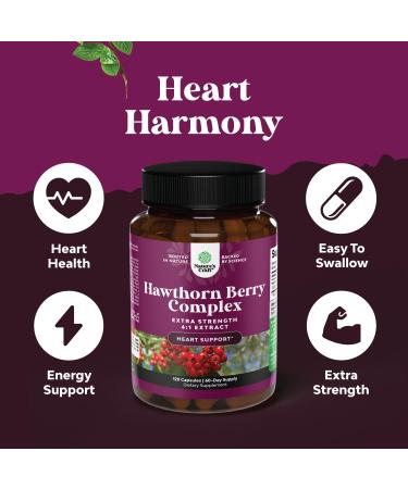Bundle of Extra Strength Hawthorn Berry Capsules - Heart Health Supplement and Turmeric Curcumin Immune Support Gummies - Immune Booster Turmeric Gummies for Joint Support and Advanced Skin Care - Buy Online on GoSupps.com