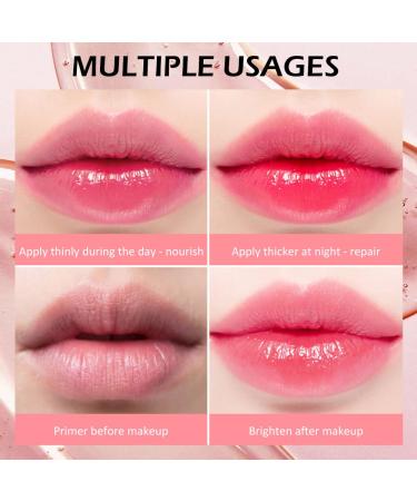 Fruity Color Changing Lip Gloss Set - Pink Magic Mood Lip Oil Tinted High-Shine Clear Lip Stain Balm - Longlasting & Hydrating - 6 Pcs - Buy Online on GoSupps.com