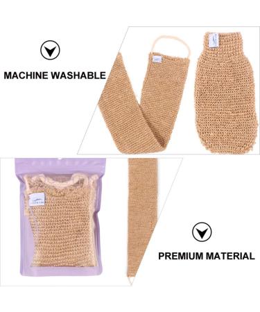 Lurrose 2pcs Ramie Jute Body Scrubber Belt - Exfoliating Back Scrubber for Bath Shower - Home Travel SPA Essential - Buy Online on GoSupps.com