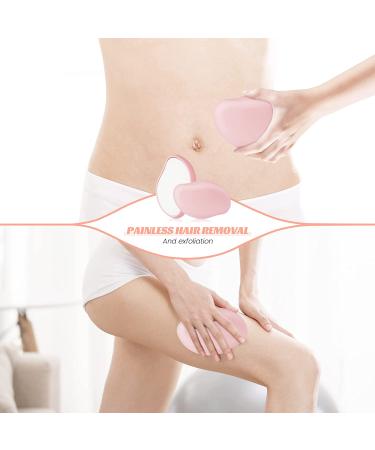 Reusable Crystal Hair Eraser for Women and Men - Painless Exfoliation Tool - Pink - Buy Online on GoSupps.com