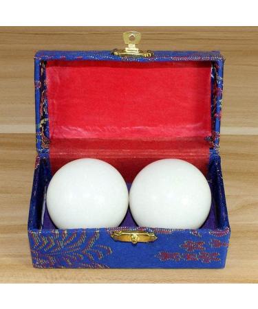 Baoding balls massage ball set baoding balls for adults health balls stimulate acupressure points/meditation balls baoding balls health stresseval hand exercise (color: a) (color: a) (col