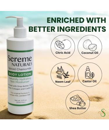 Spiced Chamomile Body Lotion - Herbal Body Moisturizer 354.9ml | Nourishing Hydration for All Skin Types - International Shipping Available - Buy Online on GoSupps.com