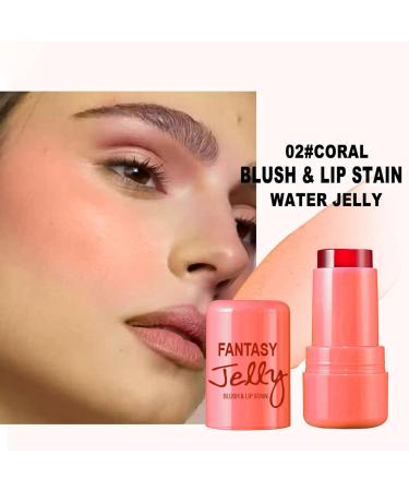 Milk Cooling Water Jelly Tint Milk Jelly Blush Milk Makeup Jelly Tint Milk Water Jelly Tint Water Jelly Tint Stick Sheer Lip & Cheek Stain Finish (B M) B 1 count (Pack of 1) - Buy Online on GoSupps.com