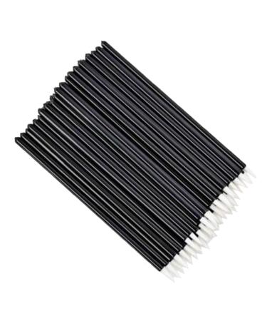 yuoseg 100Pcs Beauty Makeup Eyeliner Brushes Make Up Brush Disposable Eyeliner Brush with Cap White