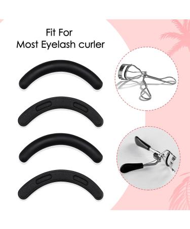 Prousky 30 Pieces Eyelash Refill Packs - Black Silicone Rubber Replacement Tools for Universal Eyelash Tongs with Transparent Storage Box - International Shipping Available - Buy Online on GoSupps.com