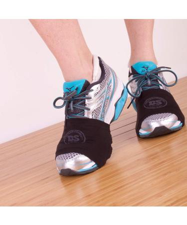 The DANCESOCKS 100% USA Made Over Sneaker Dance Socks for Smooth Floors - 4 Pack in Black - Buy Online on GoSupps.com