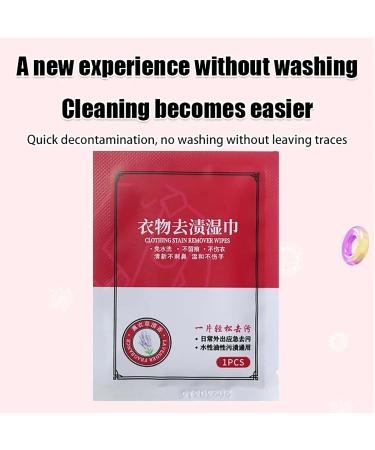 Gienslru Clothes Stain Removal Wipes 20 Pack Stain Remover - Individual Wrapped Cleaning Wipes - No Dry Cleaning Food Grease Coffee Off Laundry Underwear Fabric (3pcs) - Buy Online on GoSupps.com