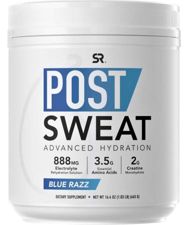 Sports Research Post-Sweat Advanced Hydration Blue Razz 16.4 oz (465 g)