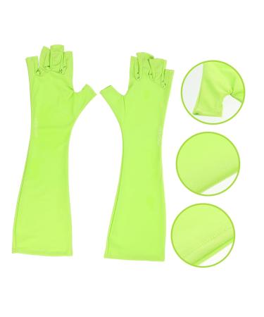 POPETPOP 1 Pair Nail Gloves Fingerless Uv Sun Gloves Manicure Art Gloves Nails Uv Shield Glove Gloves for Nails Nail Polish Gloves Oveglove Polyester Ultra Violet Light Mj03 Sun Protection 25X9X0.4CM - Buy Online on GoSupps.com