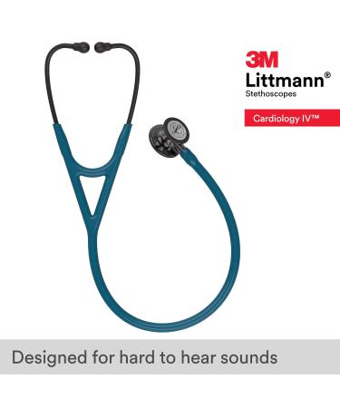 3M Littmann Cardiology IV Stethoscope - High Polish Smoke Chestpiece, Caribbean Blue Tube - 27 inch - Buy Online on GoSupps.com
