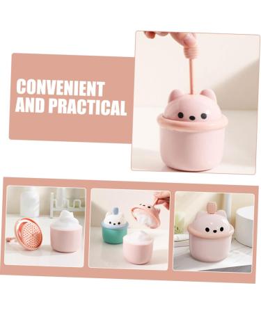 Healeved Facial Cleanser Foamer Face Cleanser Bubble Foamer Rich Foam Maker Small Foams Maker Cup for Washing Face Foam Pump Bottle Cups Face Foamer Cup Bear Product Pink The Face Abs 6.80X6.50X6.50CM Pink - Buy Online on GoSupps.com