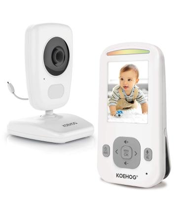 Baby Monitor w/Spectacular Vertical Screen, Slim-Designed Handheld, Extra Long Range, Secure Wireless Technology, Camera Built-in Auto Night Vision, Temperature Alert