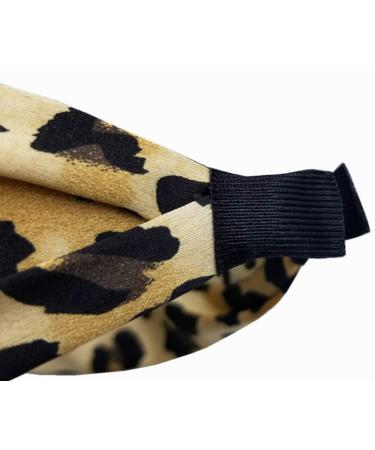 Hodooly Leopard Print Knot Headbands - 2 Piece Rabbit Ear Bow Turban Hair Hoops for Women and Girls - Buy Online on GoSupps.com