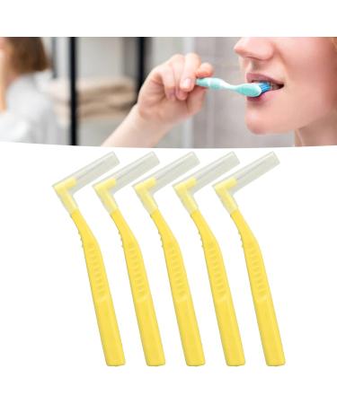 Interdental Brushes & Dental Floss Picks - Effective Plaque Removal for Braces | 5 Pieces (Amarillo) - International Shipping Available - Buy Online on GoSupps.com